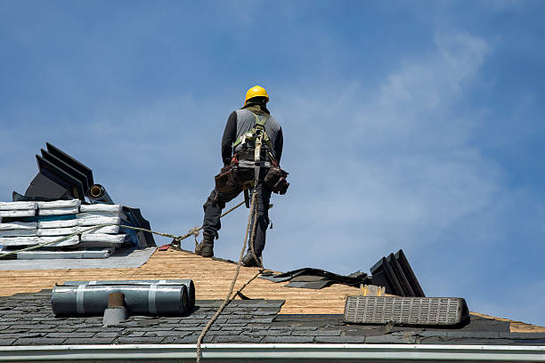 Professional Roof Replacement technician working in Stoneville, NC